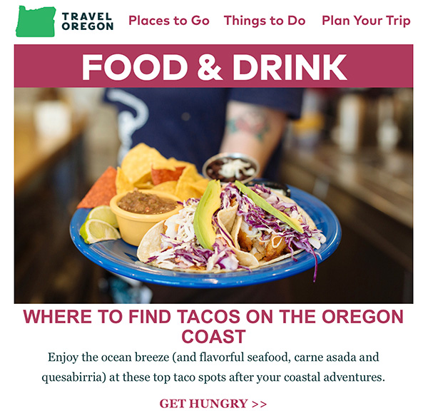 Culinary newsletter